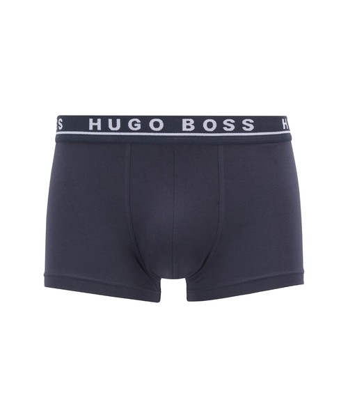 【新品】HUGO / オーガニックコットン ボクサーパンツ インポートサイズM BOSS - ボクサーパンツ3枚セット ストレッチコットン ロゴ