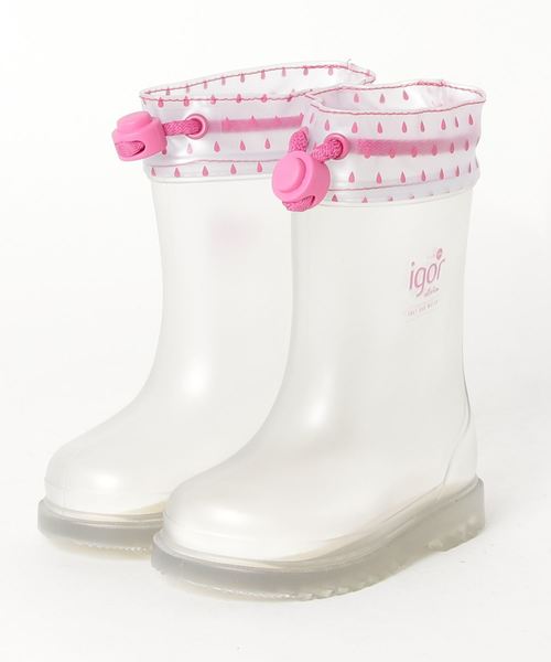 igor（イゴール）の「igor（レインシューズ・キッズ・ネイビー/フューシャピンク・23/25/26/22）」の2枚目の写真