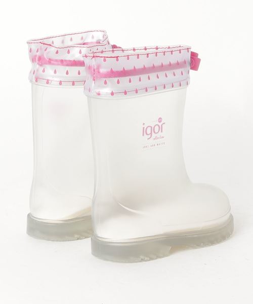 igor（イゴール）の「igor（レインシューズ・キッズ・ネイビー/フューシャピンク・23/25/26/22）」の3枚目の写真