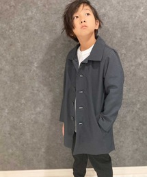 THE CASUAL（カジュアル）の「ステンカラーコート アウター ロング丈 キッズ（ステンカラーコート）」
