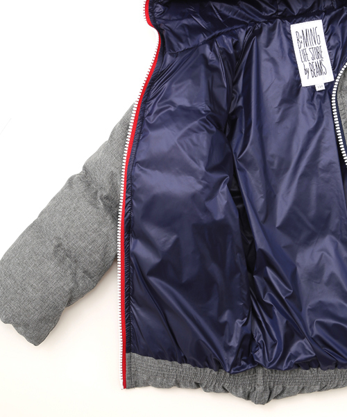 B:MING by BEAMS（ビーミングバイビームス）の「□ビーミング by ビームス / フード付きダウンブルゾン（ダウンジャケット/コート・キッズ・ブルー/ネイビー/ピンク/グレー・140/150/110/90/100/130/120/80）」の18枚目の写真