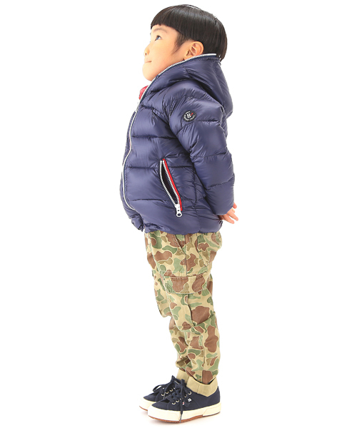 B:MING by BEAMS（ビーミングバイビームス）の「□ビーミング by ビームス / フード付きダウンブルゾン（ダウンジャケット/コート・キッズ・ブルー/ネイビー/ピンク/グレー・140/150/110/90/100/130/120/80）」の13枚目の写真