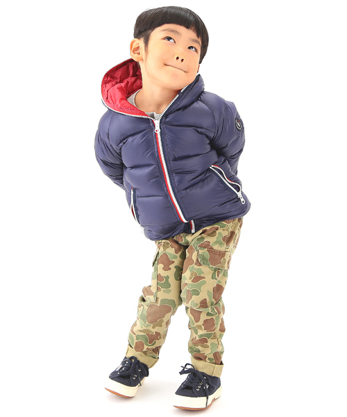 B:MING by BEAMS（ビーミングバイビームス）の「□ビーミング by ビームス / フード付きダウンブルゾン（ダウンジャケット/コート・キッズ・ブルー/ネイビー/ピンク/グレー・140/150/110/90/100/130/120/80）」の14枚目の写真