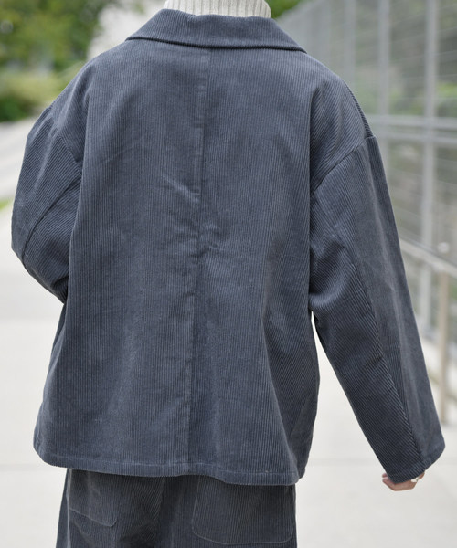 kutir（クティール）の「コーデュロイジャケット（テーラードジャケット・メンズ・カーキ/ブルーグレー/キャメル・LARGE/MEDIUM）」の11枚目の写真