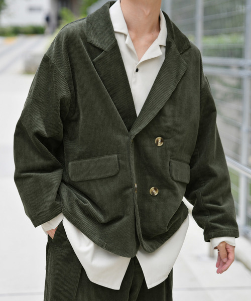 kutir（クティール）の「コーデュロイジャケット（テーラードジャケット・メンズ・カーキ/ブルーグレー/キャメル・LARGE/MEDIUM）」の18枚目の写真