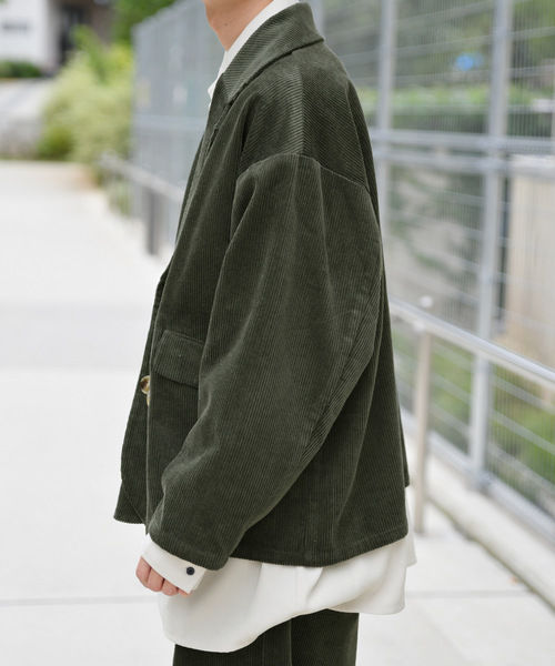 kutir（クティール）の「コーデュロイジャケット（テーラードジャケット・メンズ・カーキ/ブルーグレー/キャメル・LARGE/MEDIUM）」の19枚目の写真