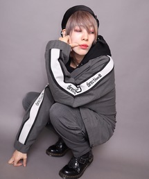 【ビッグシルエット】2019AW EN7TLD JKT TAPE&PRINT/セットアップ テーラードジャケット テープ＆プリント