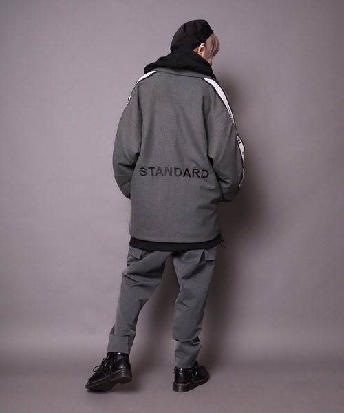 rovtski（ロフトスキー）の「【ビッグシルエット】2019AW EN7TLD JKT TAPE&PRINT/セットアップ テーラードジャケット テープ＆プリント（スウェット・レディース・グレー系その他/ブラック系その他・FREE）」の20枚目の写真