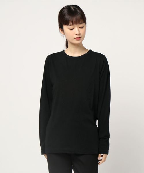 LOWRYS FARM(ローリーズファーム)の「【WEB限定】ロンT 857265(Tシャツ/カットソー・レディース・チャコールグレー/オフホワイト/アイボリー/ブラック/カーキ・FREE)」の9枚目の写真