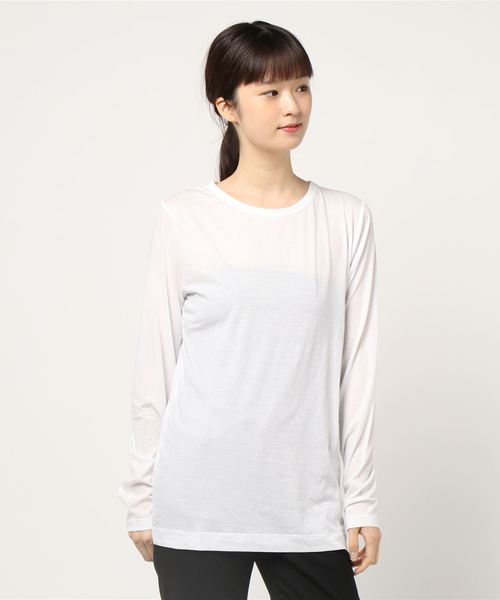 LOWRYS FARM(ローリーズファーム)の「【WEB限定】ロンT 857265(Tシャツ/カットソー・レディース・チャコールグレー/オフホワイト/アイボリー/ブラック/カーキ・FREE)」の10枚目の写真
