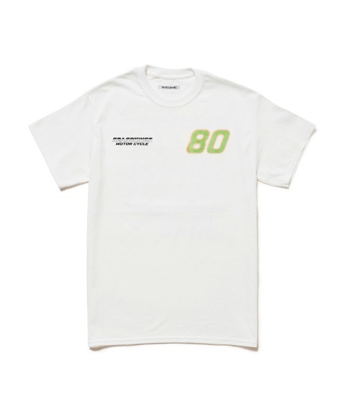 SEASONING（シーズニング）の「seasoning / GIONO S/S TEE MOTORCYCLE（Tシャツ/カットソー・メンズ・ホワイト/ブラック・MEDIUM/LARGE/X-LARGE）」の2枚目の写真
