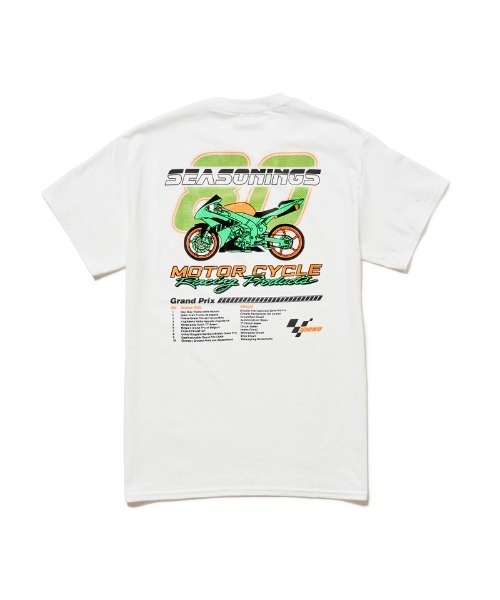 SEASONING（シーズニング）の「seasoning / GIONO S/S TEE MOTORCYCLE（Tシャツ/カットソー・メンズ・ホワイト/ブラック・MEDIUM/LARGE/X-LARGE）」の8枚目の写真