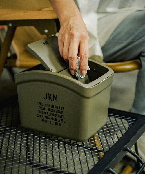 JKM(ジェイケイエム)の「JKM オモリ付ゴミ箱 フタ付 (ジェイケーエム )(3colors)(ネイビー オリーブドラブ グレー)(ダストボックス・メンズ・ネイビー/グレー/オリーブドラブ・ONE SIZE)」の14枚目の写真