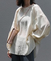 chuclla(�`���N��)�́ychuclla�zTack design sheer volume blouse sb-5 chw1036(�V���c/�u���E�X)