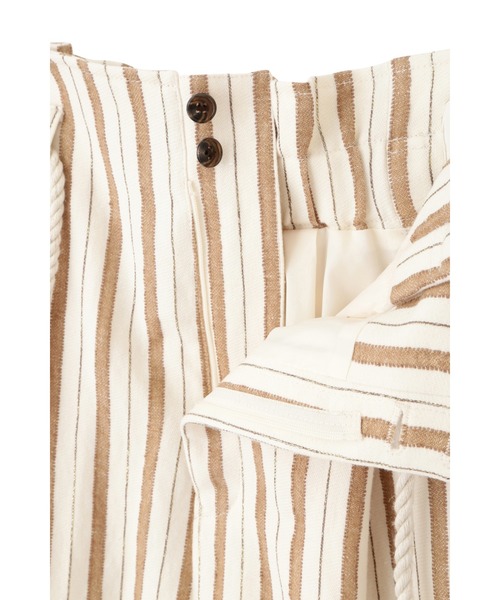 PINKY&DIANNE（ピンキーアンドダイアン）の「ロープベルト付麻混ストライプパンツ（その他パンツ・レディース・ベージュ系その他/ダークネイビー・38/36/40）」の11枚目の写真