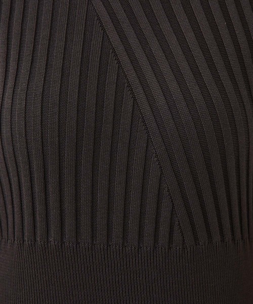 STUDIOUS（ステュディオス）の「【STUDIOUS】リブアレンジニットワンピース（ワンピース・レディース・ダークブラウン/ベージュ/グリーン・FREE）」の22枚目の写真