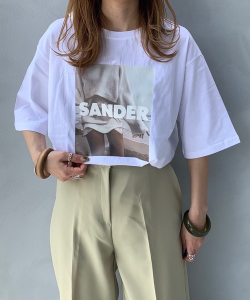 LE MORE（リモア）の「フォトプリントロゴTEE（Tシャツ/カットソー・レディース・ホワイト/ブラック・FREE）」の2枚目の写真