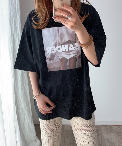 LE MORE（リモア）の「フォトプリントロゴTEE（Tシャツ/カットソー・レディース・ホワイト/ブラック・FREE）」の16枚目の写真
