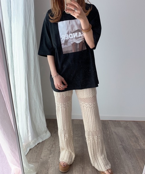 LE MORE（リモア）の「フォトプリントロゴTEE（Tシャツ/カットソー・レディース・ホワイト/ブラック・FREE）」の17枚目の写真