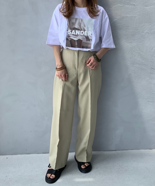 LE MORE（リモア）の「フォトプリントロゴTEE（Tシャツ/カットソー・レディース・ホワイト/ブラック・FREE）」の5枚目の写真