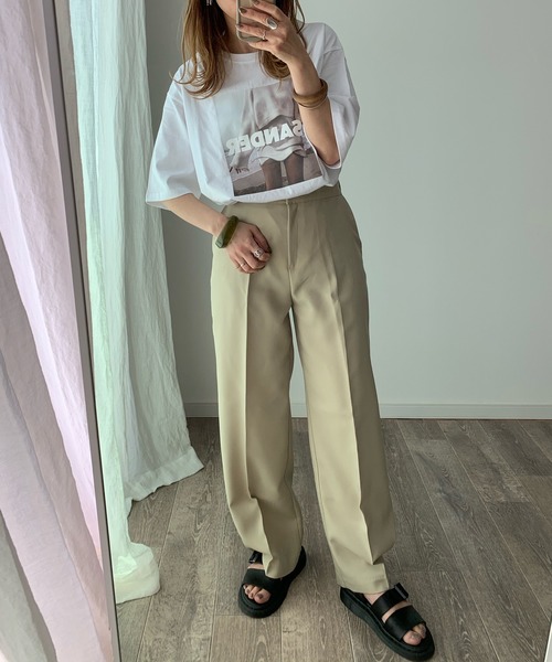 LE MORE（リモア）の「フォトプリントロゴTEE（Tシャツ/カットソー・レディース・ホワイト/ブラック・FREE）」の9枚目の写真