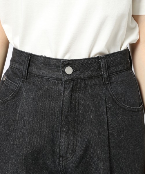 PAGEBOY（ページボーイ）の「スノーデニム スラウチパンツ（デニムパンツ・レディース・ブラック/ブルー系その他/ブラック系その他・25inch/26inch）」の5枚目の写真