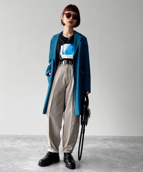 PAGEBOY（ページボーイ）の「スノーデニム スラウチパンツ（デニムパンツ・レディース・ブラック/ブルー系その他/ブラック系その他・25inch/26inch）」の6枚目の写真