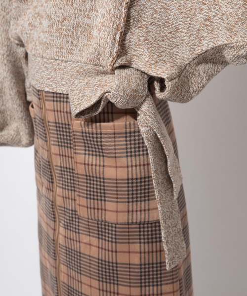 Mysa&Liina（ミーサリーナ）の「ミックスヤーンデザインプルオーバー（ニット/セーター・レディース・オフホワイト/カーキ・M）」の5枚目の写真