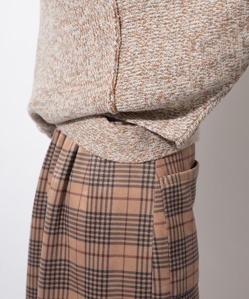 Mysa&Liina（ミーサリーナ）の「ミックスヤーンデザインプルオーバー（ニット/セーター・レディース・オフホワイト/カーキ・M）」の8枚目の写真