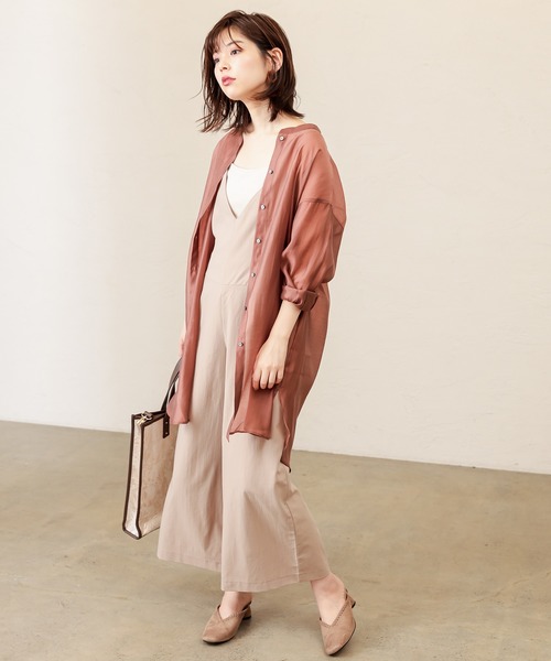 natural couture（ナチュラルクチュール）の「大人シンプル2WAYサロペット（サロペット/オーバーオール・レディース・ブラック/ベージュ/ライトベージュ/ブルー系その他・FREE）」の14枚目の写真