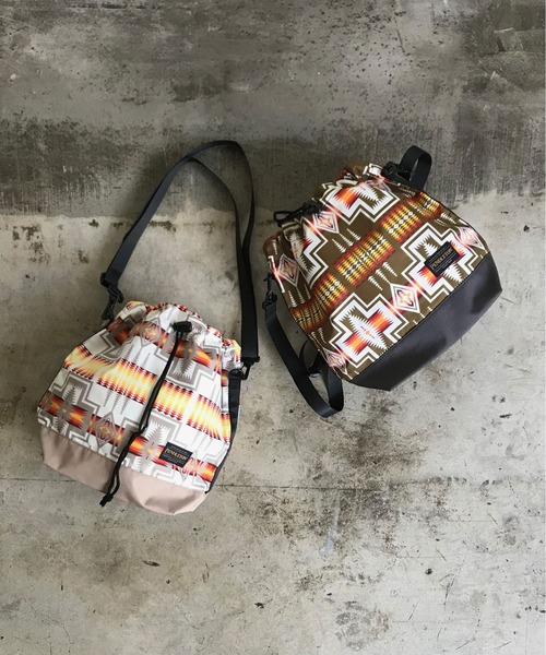 COMMON WARE(コモンウェアー)の「ST:PNDLETON DRAW TOTE ドロートート(トートバッグ・レディース・オフホワイト/カーキ・FREE)」の9枚目の写真