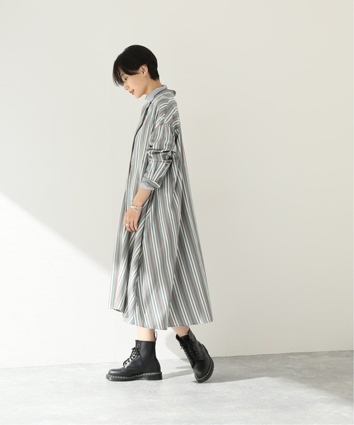 JOURNAL STANDARD（ジャーナルスタンダード）の「コットンツイルAラインワンピース（ワンピース・レディース・ホワイト/ベージュ/ベージュ系その他/モスグリーン・FREE）」の15枚目の写真