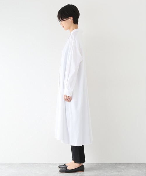 JOURNAL STANDARD（ジャーナルスタンダード）の「コットンツイルAラインワンピース（ワンピース・レディース・ホワイト/ベージュ/ベージュ系その他/モスグリーン・FREE）」の18枚目の写真