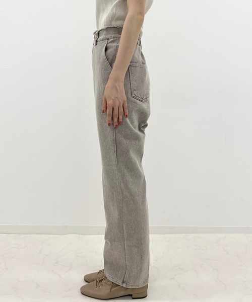 archives（アルシーヴ）の「ハイウエストカラーパンツ（デニムパンツ・レディース・ブラック/グレー/ブラウン/モカ/ベージュ・MEDIUM）」の20枚目の写真