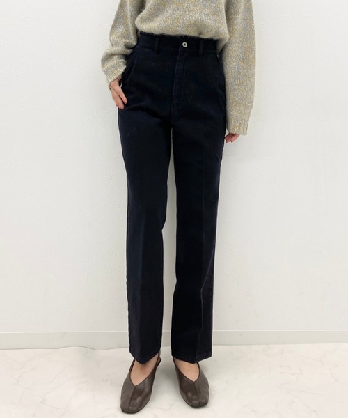 archives（アルシーヴ）の「ハイウエストカラーパンツ（デニムパンツ・レディース・ブラック/グレー/ブラウン/モカ/ベージュ・MEDIUM）」の17枚目の写真