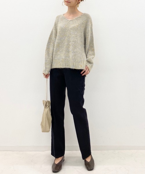 archives（アルシーヴ）の「ハイウエストカラーパンツ（デニムパンツ・レディース・ブラック/グレー/ブラウン/モカ/ベージュ・MEDIUM）」の9枚目の写真