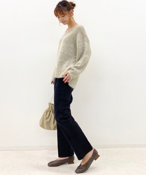 archives（アルシーヴ）の「ハイウエストカラーパンツ（デニムパンツ・レディース・ブラック/グレー/ブラウン/モカ/ベージュ・MEDIUM）」の10枚目の写真