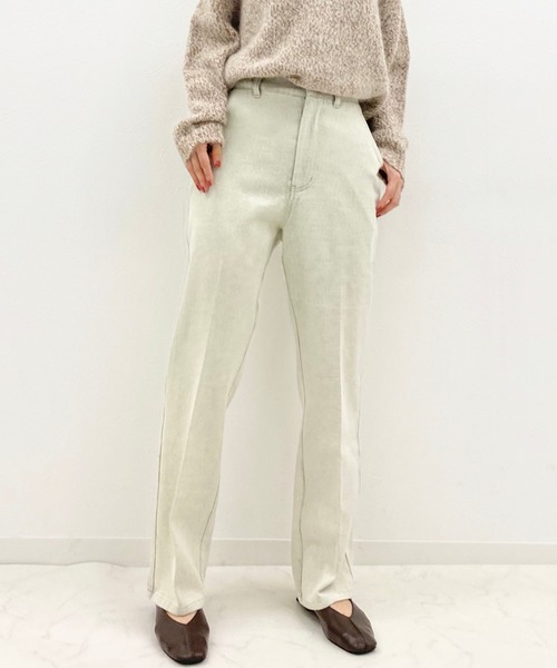 archives（アルシーヴ）の「ハイウエストカラーパンツ（デニムパンツ・レディース・ブラック/グレー/ブラウン/モカ/ベージュ・MEDIUM）」の18枚目の写真