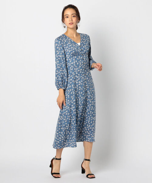 NOLLEY’S（ノーリーズ）の「小花プリントフレアワンピース（ワンピース・レディース・ブルー系その他4/ブルー系その他3/ブラウン系その他3・36/38）」の13枚目の写真