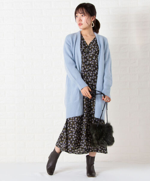 NOLLEY’S（ノーリーズ）の「小花プリントフレアワンピース（ワンピース・レディース・ブルー系その他4/ブルー系その他3/ブラウン系その他3・36/38）」の19枚目の写真