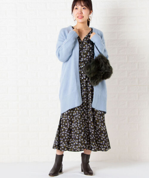 NOLLEY’S（ノーリーズ）の「小花プリントフレアワンピース（ワンピース・レディース・ブルー系その他4/ブルー系その他3/ブラウン系その他3・36/38）」の20枚目の写真