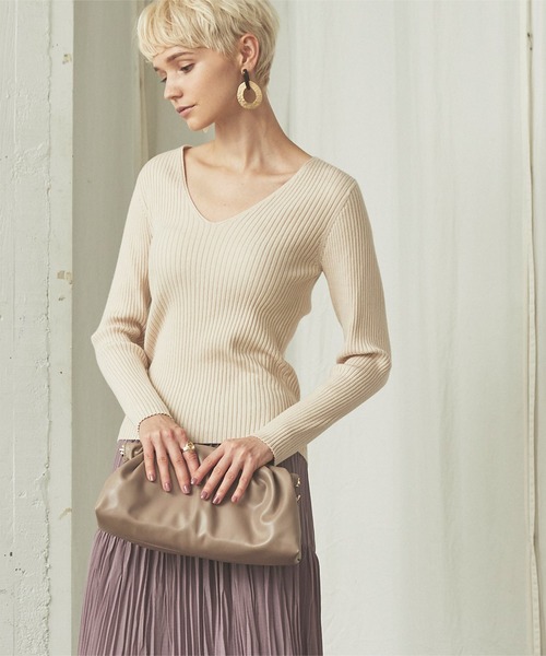 titivate（ティティベイト）の「2wayギャザークラッチバッグ（クラッチバッグ・レディース・ベージュ/ブラウン/ブラック・FREE）」の7枚目の写真