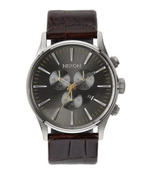 NIXON | THE SENTRY CHRONO　LEATHER(アナログ腕時計)