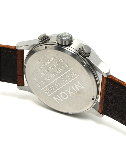 NIXON（ニクソン）の「THE SENTRY CHRONO　LEATHER（アナログ腕時計・メンズ・ブラウン/ブラウン系その他/グレー/ブルー/ブラック系その他/その他/その他2/ブラック・FREE）」の13枚目の写真