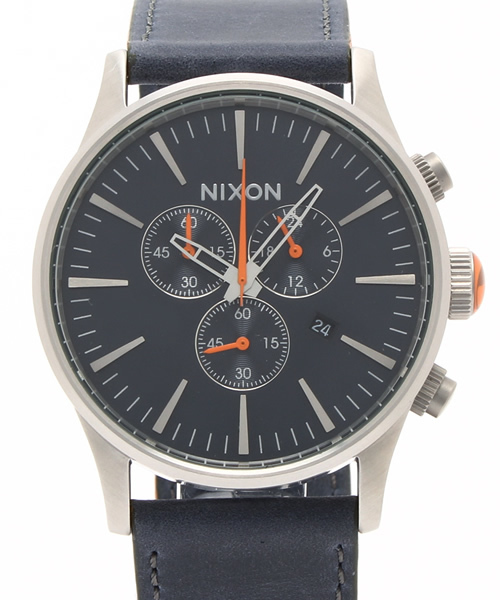 NIXON（ニクソン）の「THE SENTRY CHRONO　LEATHER（アナログ腕時計・メンズ・ブラウン/ブラウン系その他/グレー/ブルー/ブラック系その他/その他/その他2/ブラック・FREE）」の22枚目の写真