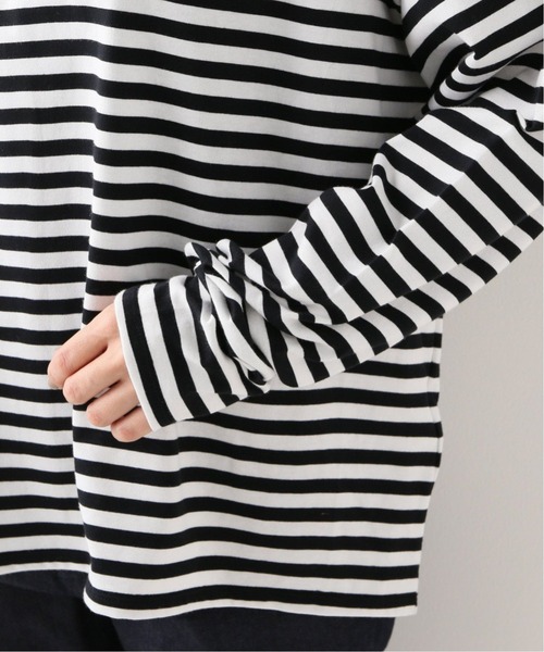 未使用 ボーダーテンジククルーネックPO 未使用 ボーダーテンジク