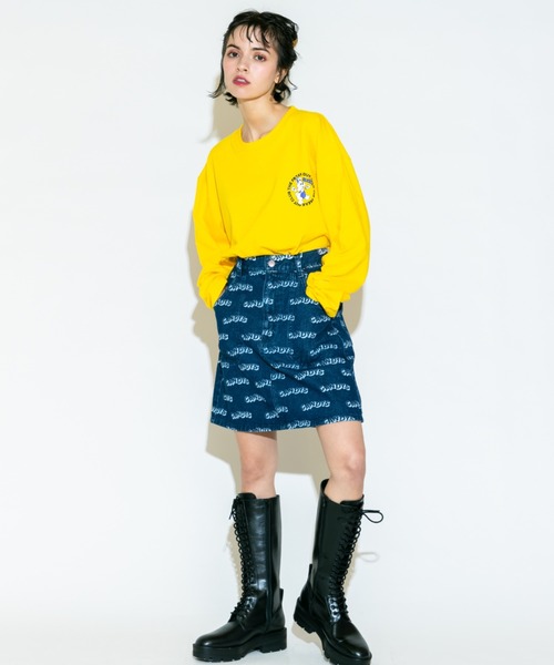 Candy Stripper(キャンディストリッパー)の「MADLY CANDY L/S TEE(Tシャツ/カットソー・レディース・オフホワイト/ブラック/イエロー・2)」の10枚目の写真