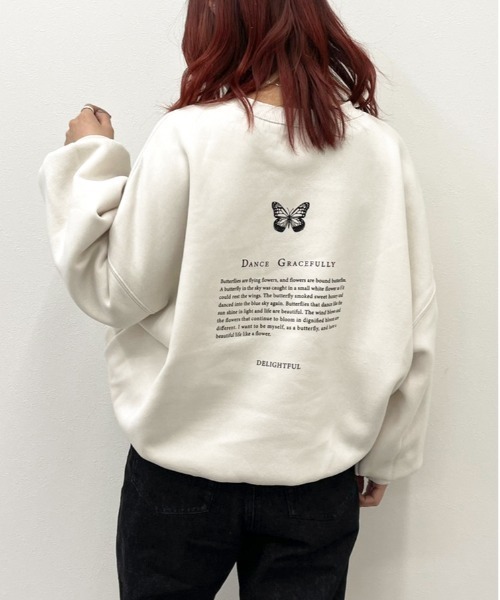 apres jour mignon(アプレジュールミニョン)の「袖ボリュームスウェット【ZOZOTOWN限定アイテム】(スウェット・レディース・ブラック/パープル/アイボリー/クリーム/ブラック系その他/グレイッシュベージュ・X-LARGE/フリー)」の2枚目の写真