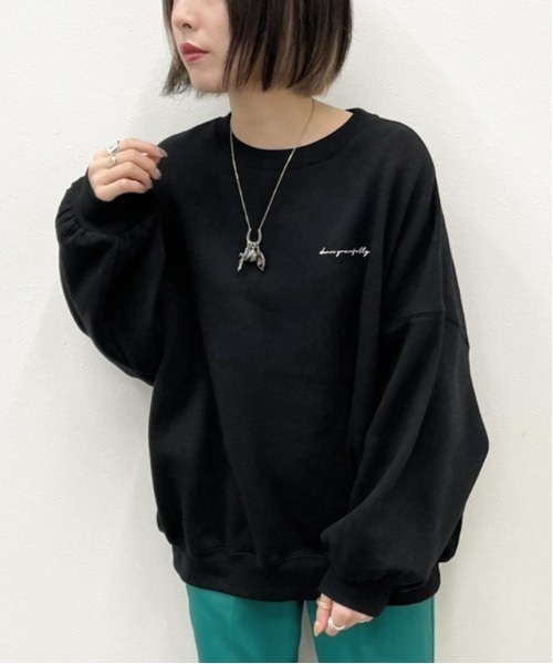 apres jour mignon(アプレジュールミニョン)の「袖ボリュームスウェット【ZOZOTOWN限定アイテム】(スウェット・レディース・ブラック/パープル/アイボリー/クリーム/ブラック系その他/グレイッシュベージュ・X-LARGE/フリー)」の11枚目の写真