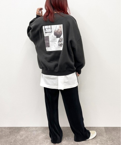 apres jour mignon(アプレジュールミニョン)の「袖ボリュームスウェット【ZOZOTOWN限定アイテム】(スウェット・レディース・ブラック/パープル/アイボリー/クリーム/ブラック系その他/グレイッシュベージュ・X-LARGE/フリー)」の21枚目の写真
